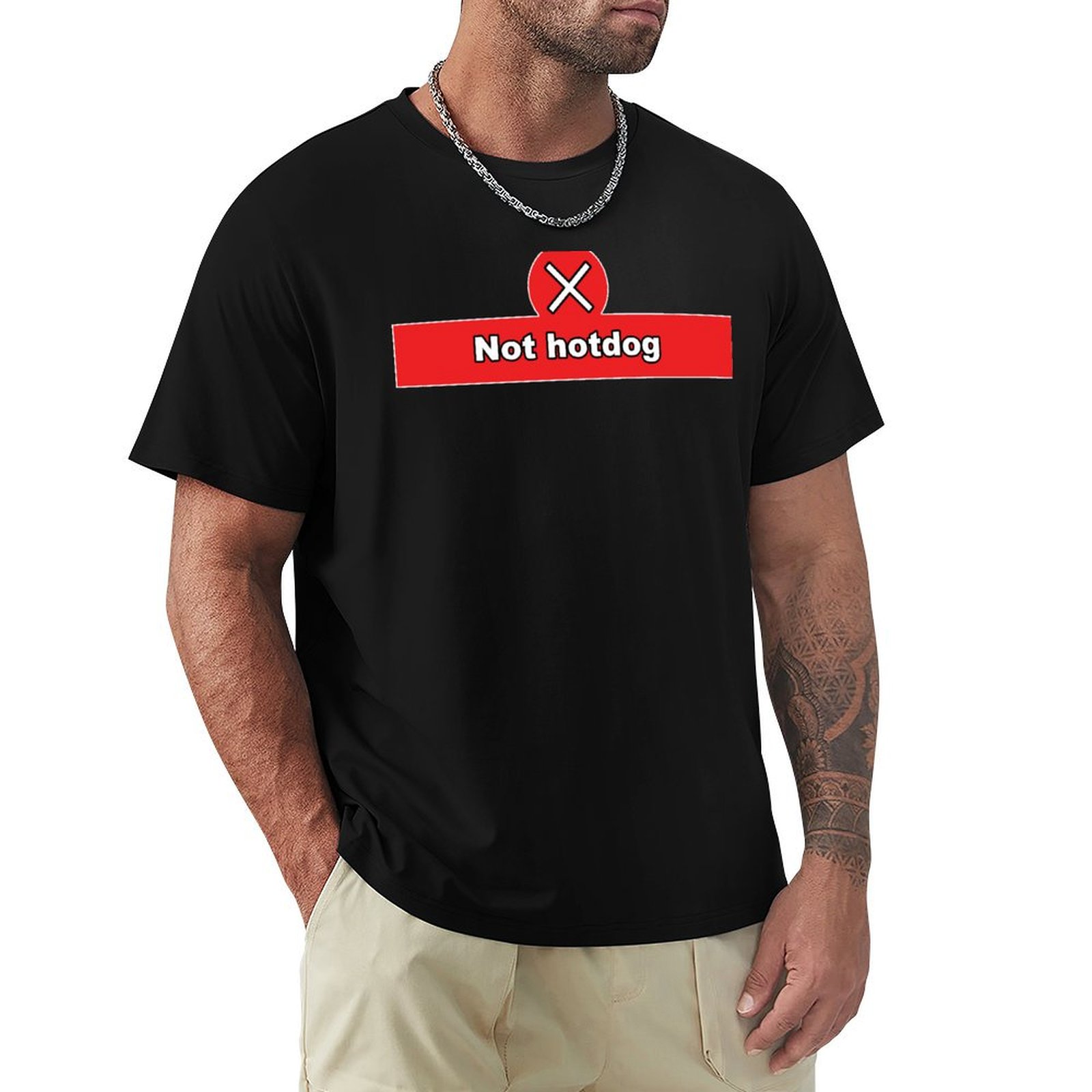 Street Fashion Quotes - Not Hot Dog Silicon Valley Funny