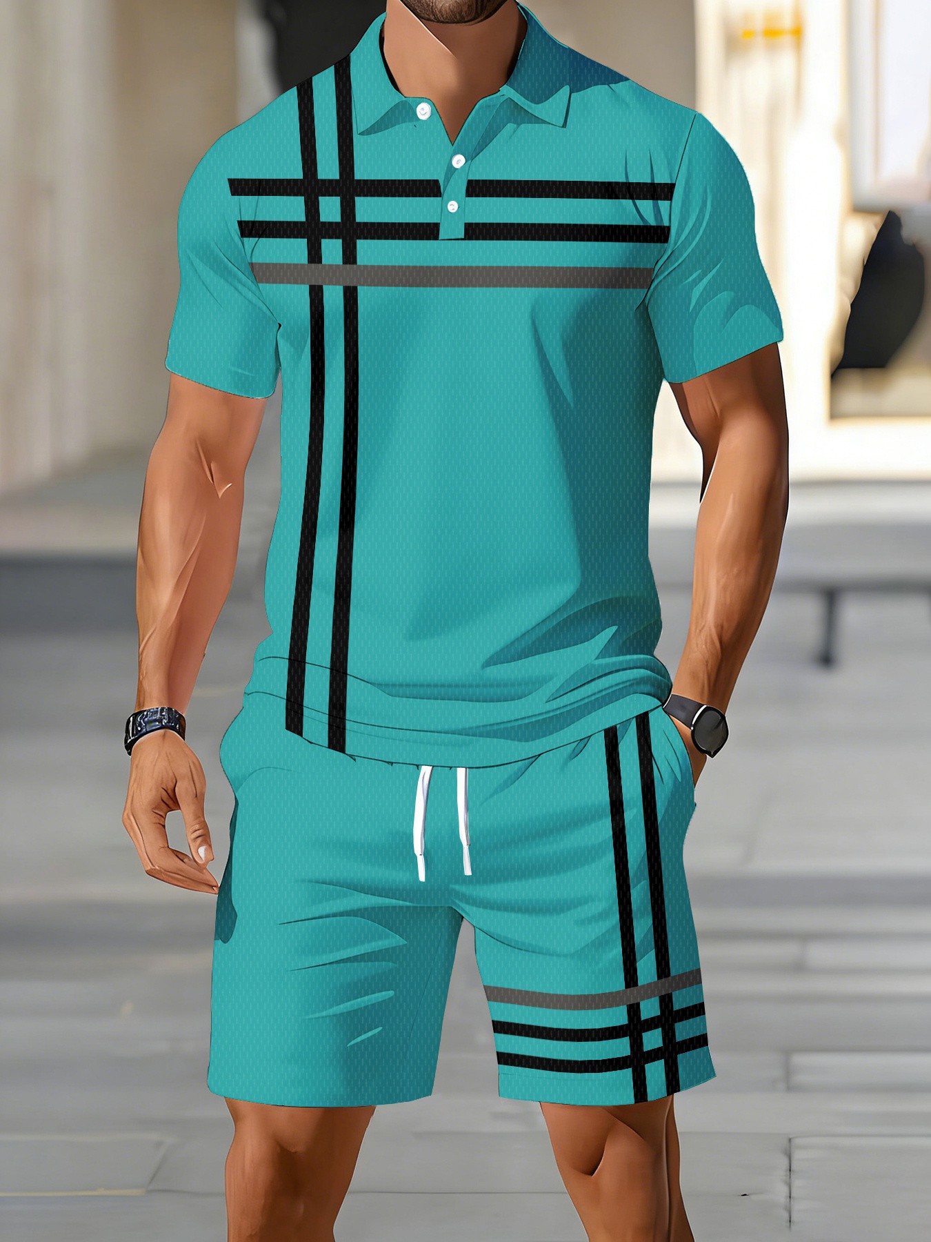 Street Fashion American - 2026 Summer American Men's Polo Shirt