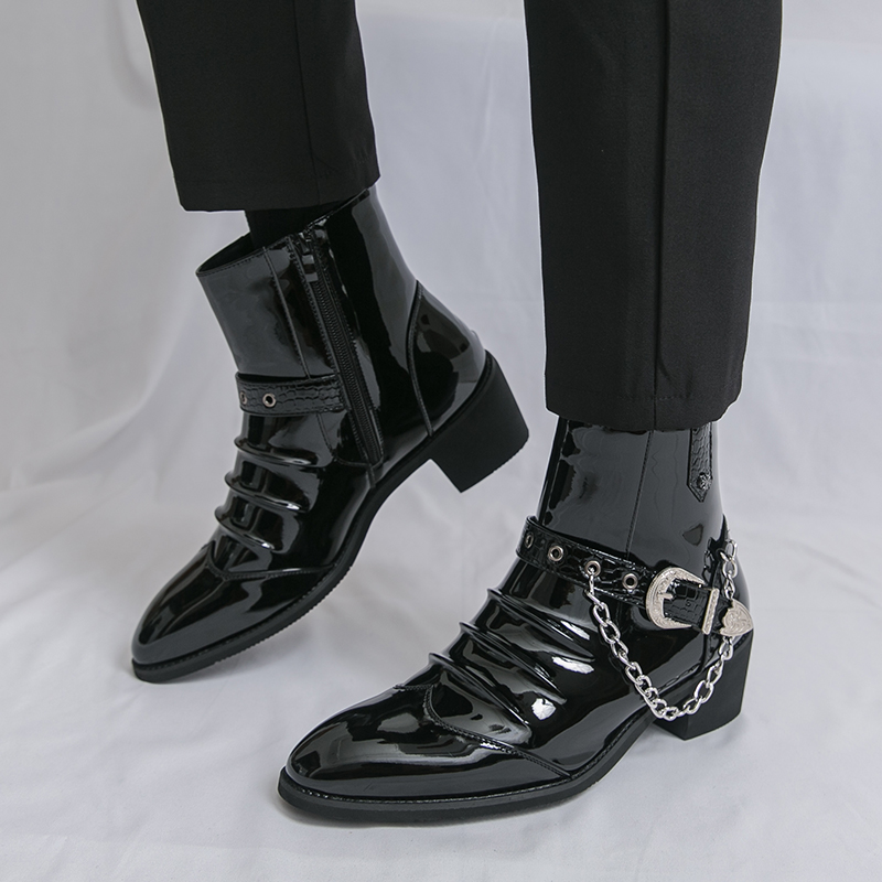 Street Fashion Brands - Fashion Side Zipper High Top Men's