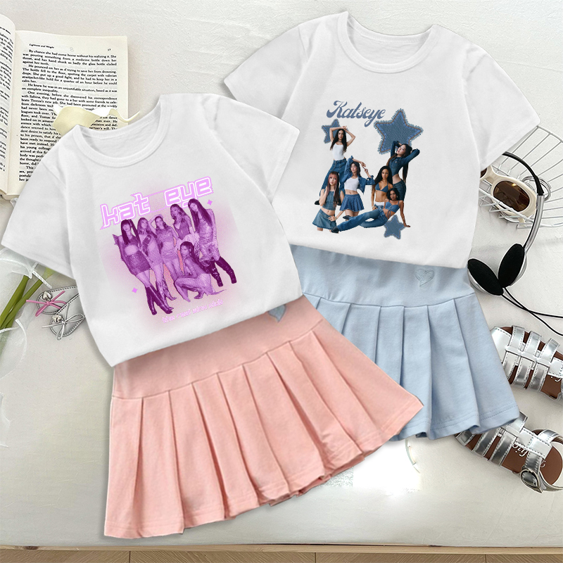 Fashion K POP K-KATSEYE T-shir - Street Fashion Girls 评论和价格