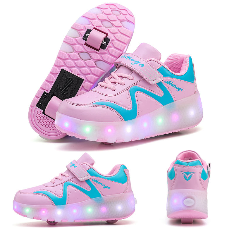 Fashion Luminous Roller Skates - Street Fashion Boy 评论和价格