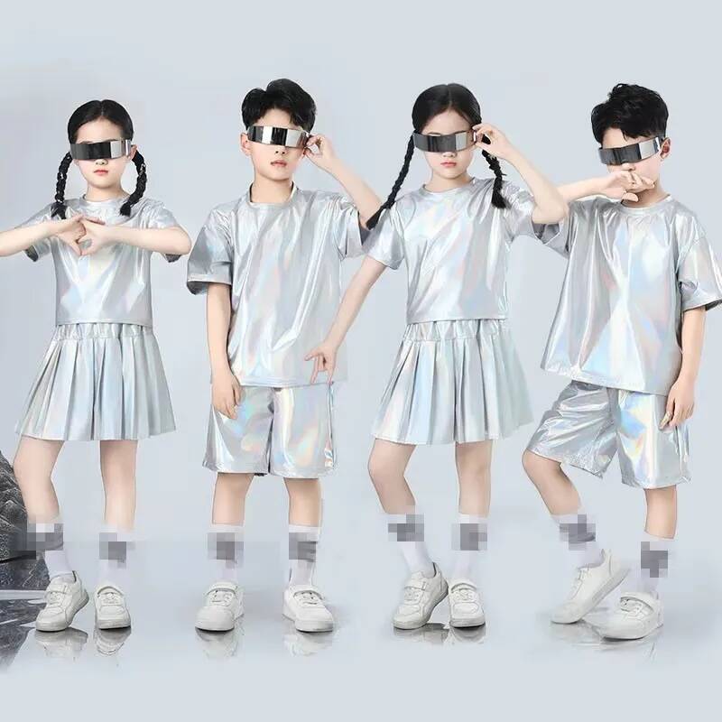 Boys and Girls Hip-hop Set Sil - Street Fashion Boy 评论和价格