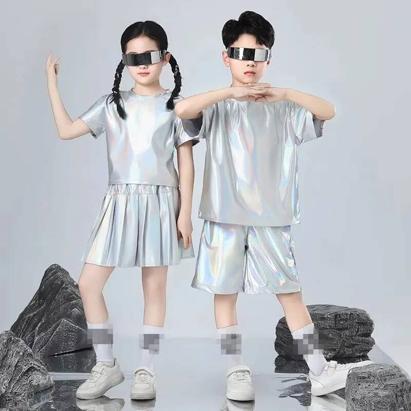 Boys and Girls Hip-hop Set Sil - Street Fashion Boy 评论和价格