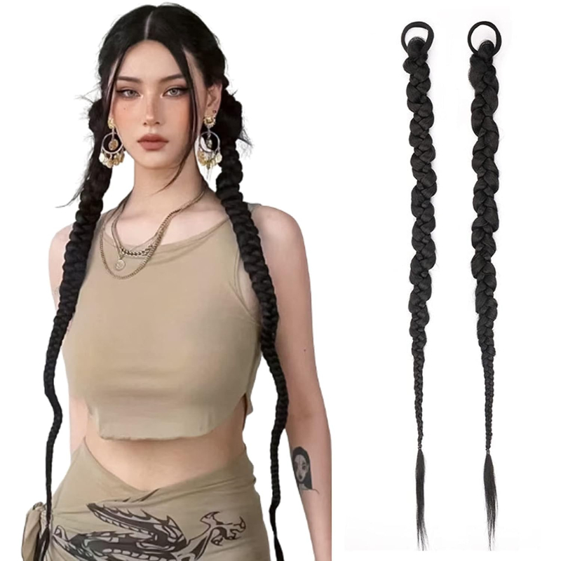 Fashion  Braided Ponytail Hair - Street Fashion Girls 评论和价格