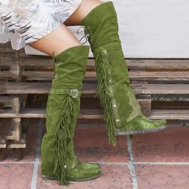 Fashion Bohemia Knee-length Wo - Street Fashion Girls 评论和价格