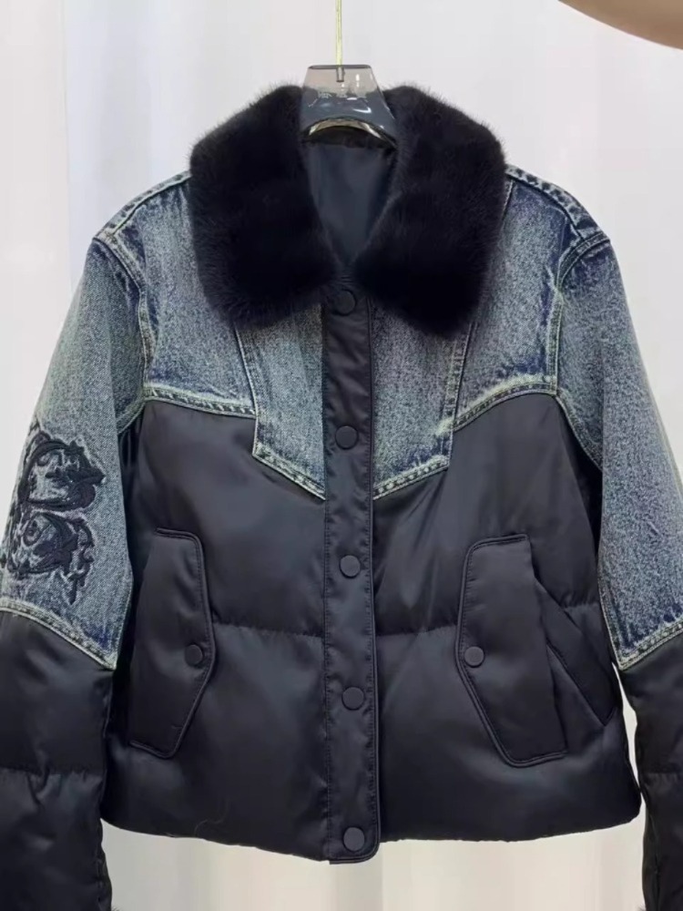 Short Goose Down Padding Jacke - Street Fashion Store 评论和价格