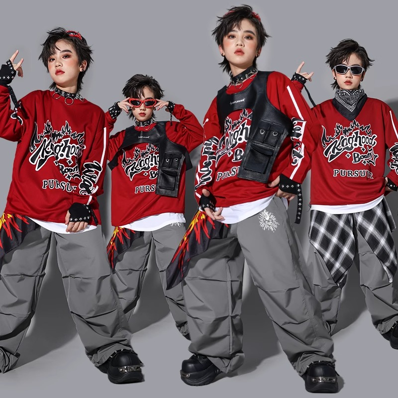 Boys K-pop Sweatshirt Fashion  - Street Fashion Boy 评论和价格