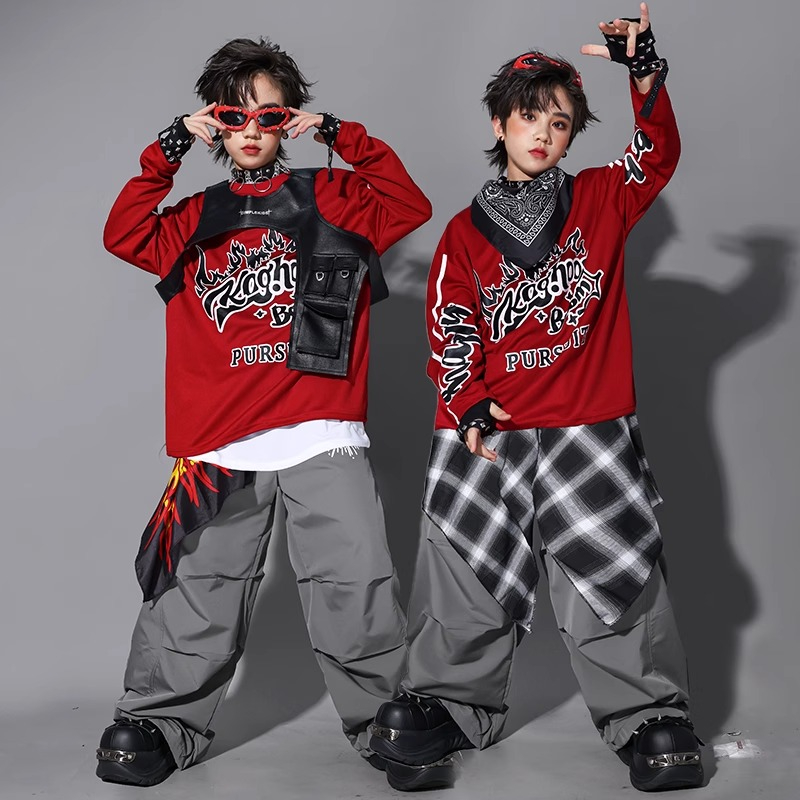 Boys K-pop Sweatshirt Fashion  - Street Fashion Boy 评论和价格