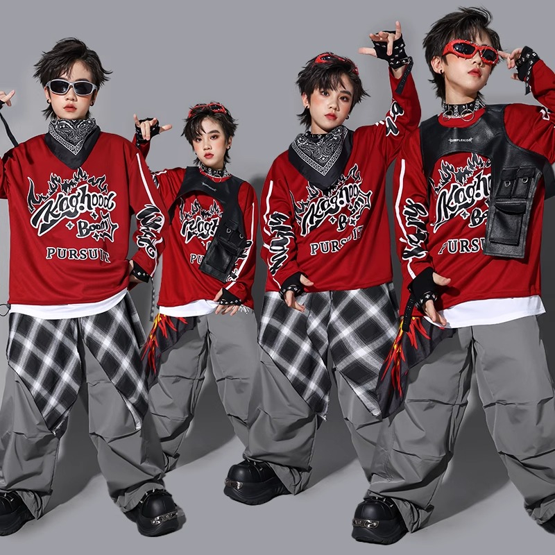 Boys K-pop Sweatshirt Fashion  - Street Fashion Boy 评论和价格