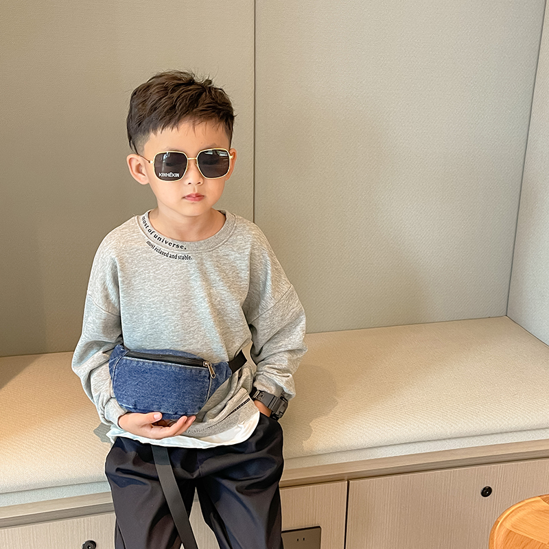 Fashion Denim Children's Waist - Street Fashion Boy 评论和价格