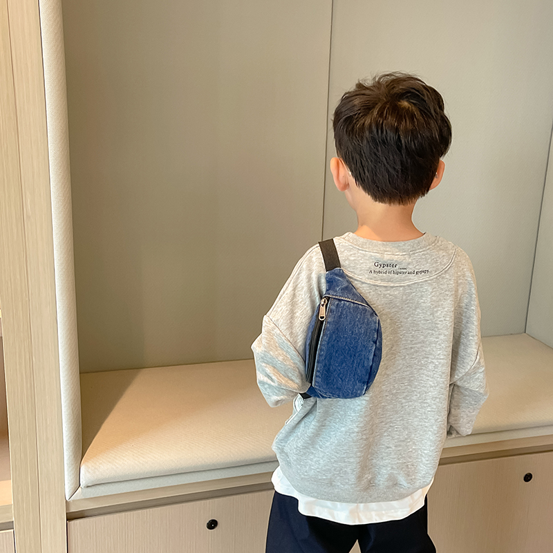 Fashion Denim Children's Waist - Street Fashion Boy 评论和价格