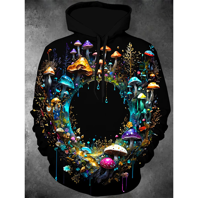 Magic Mushrooms Colorful Essen - Street Fashion Essentials 评论和价格