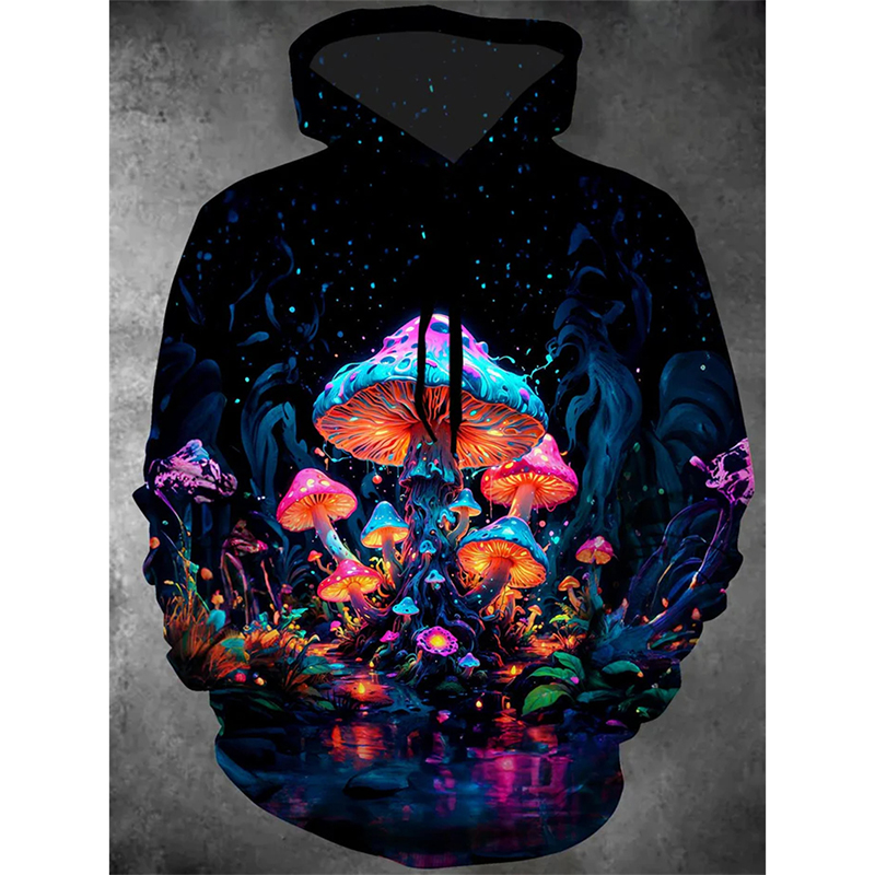 Magic Mushrooms Colorful Essen - Street Fashion Essentials 评论和价格