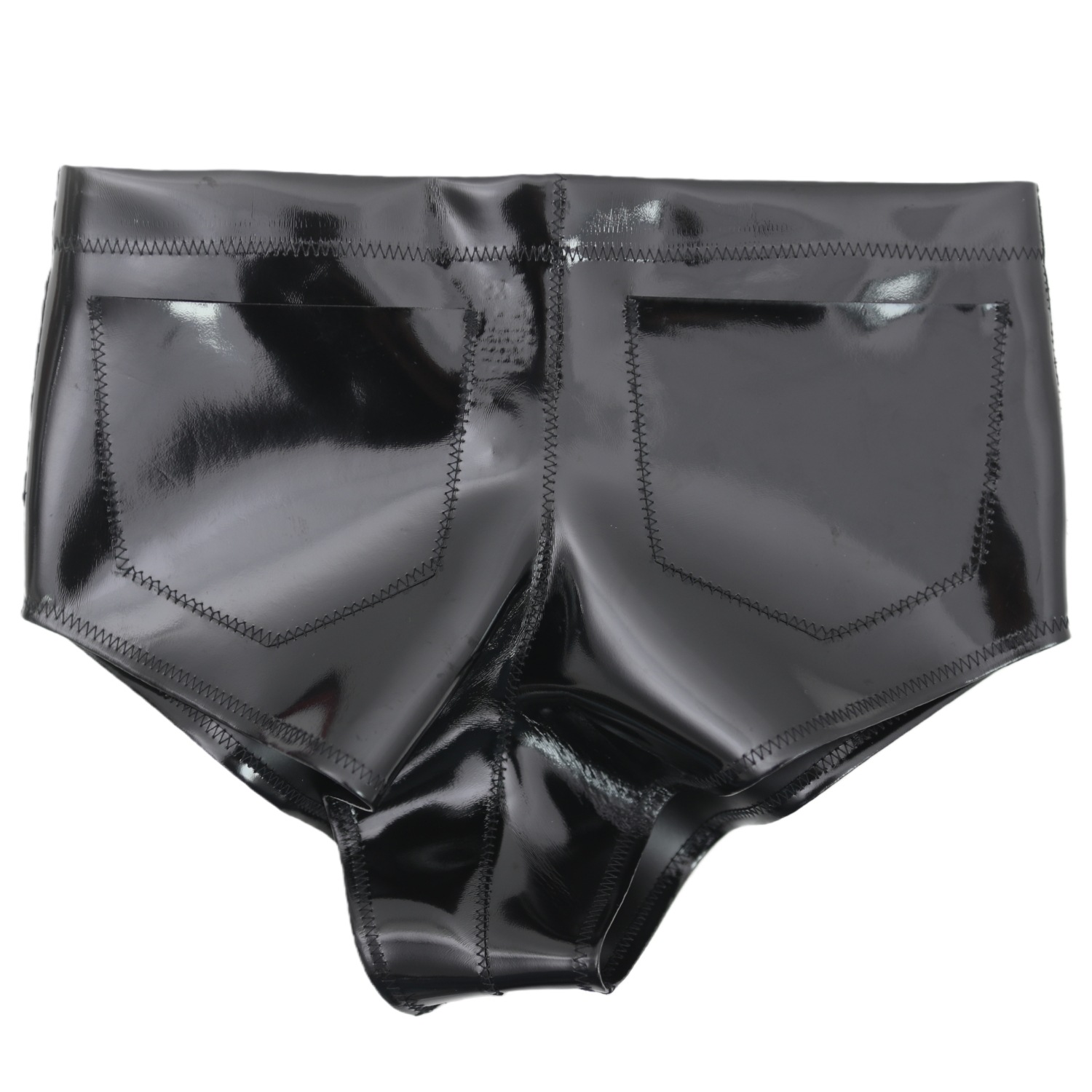 Women Men Glossy Pocket Shorts - Street Fashion Men 评论和价格