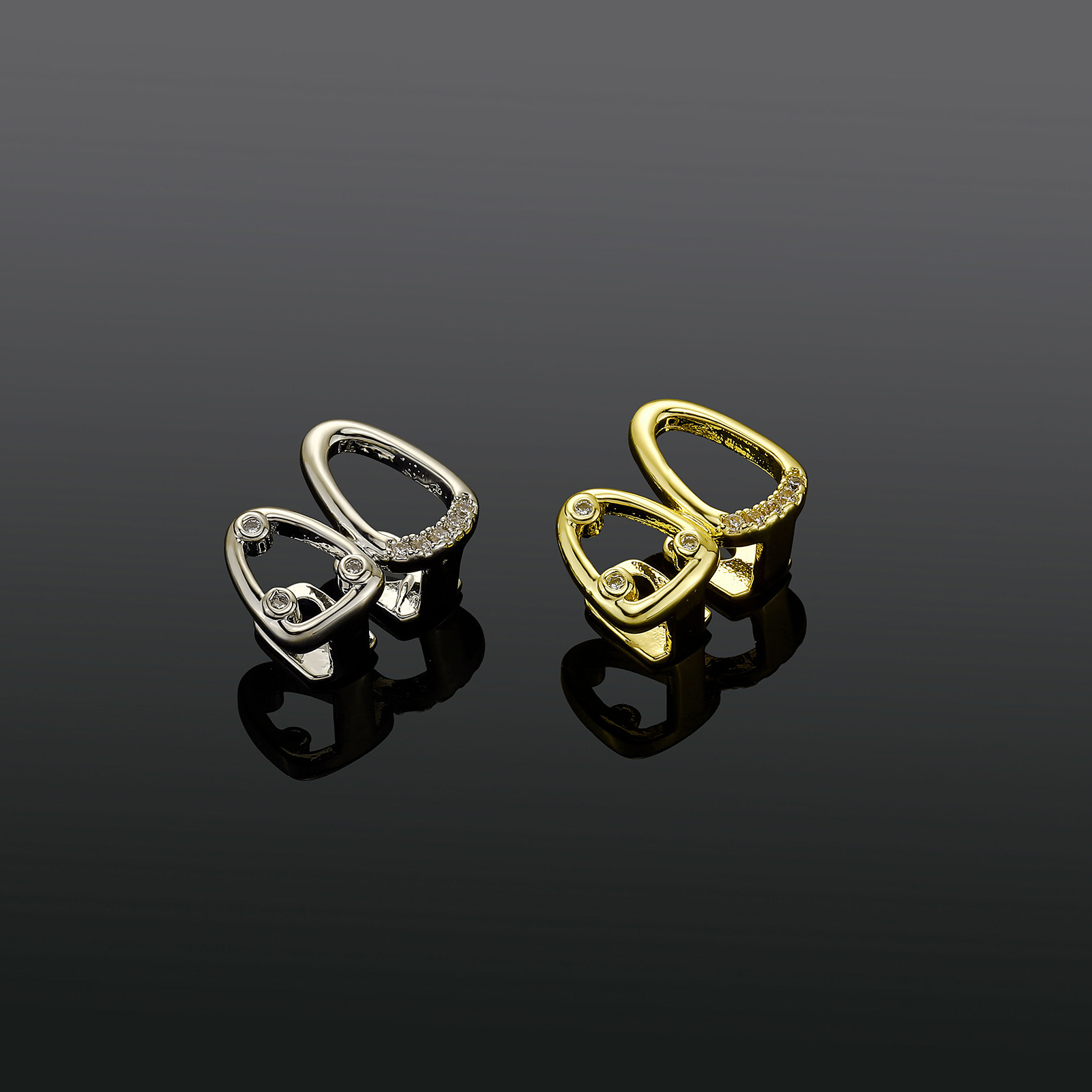 1Pc Fashion Copper Inlaid Zirc - Street Fashion Essentials 评论和价格