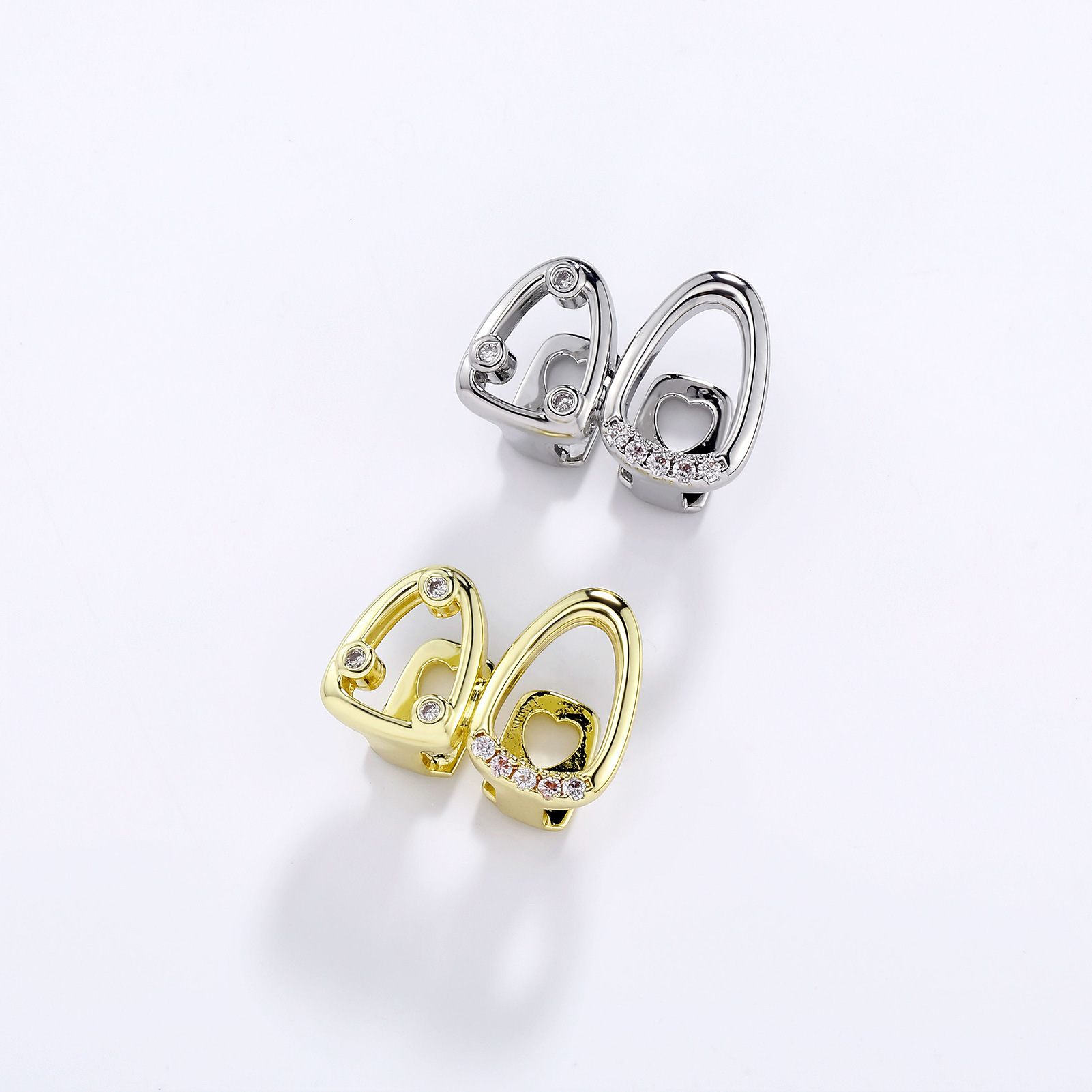 1Pc Fashion Copper Inlaid Zirc - Street Fashion Essentials 评论和价格