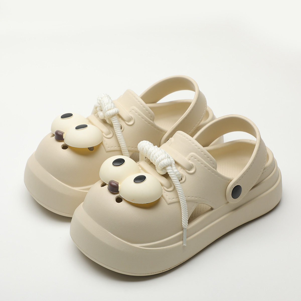 Cute DIY Big Eyes Fashion Clog - Street Fashion Girls 评论和价格
