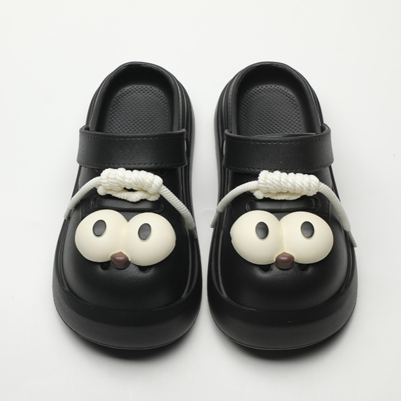 Cute DIY Big Eyes Fashion Clog - Street Fashion Girls 评论和价格