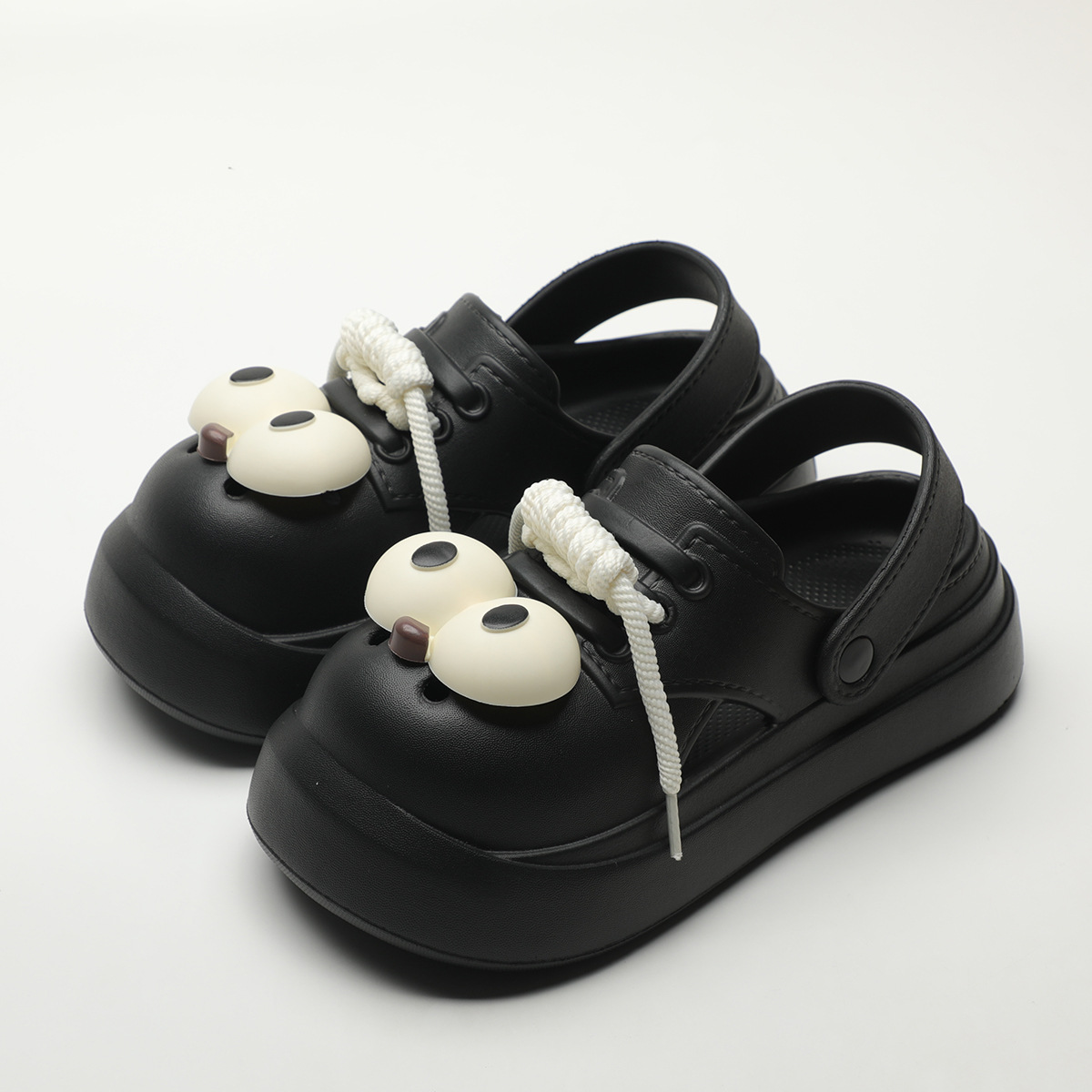 Cute DIY Big Eyes Fashion Clog - Street Fashion Girls 评论和价格