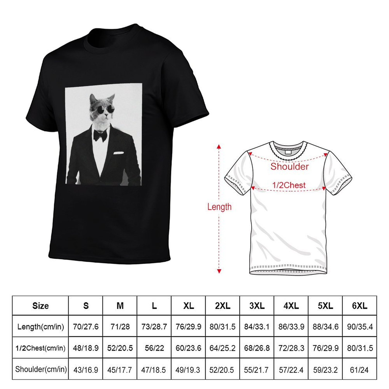 Cat in Suit : funny quote shir - Street Fashion Quotes 评论和价格