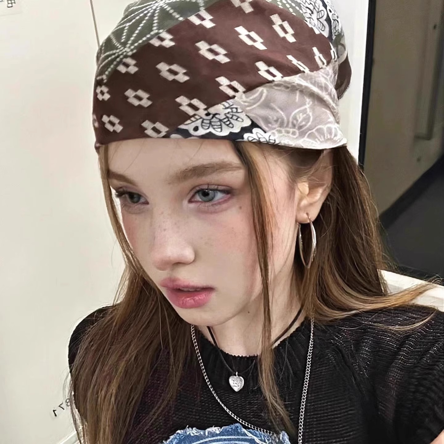 Retro American Style Headscarf - Street Fashion Girls 评论和价格