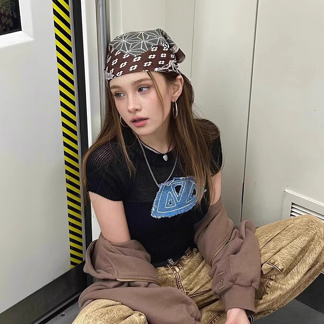 Retro American Style Headscarf - Street Fashion Girls 评论和价格