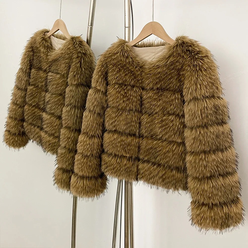 Faux Fur Coat Eco-friendly Wom - Street Fashion Store 评论和价格