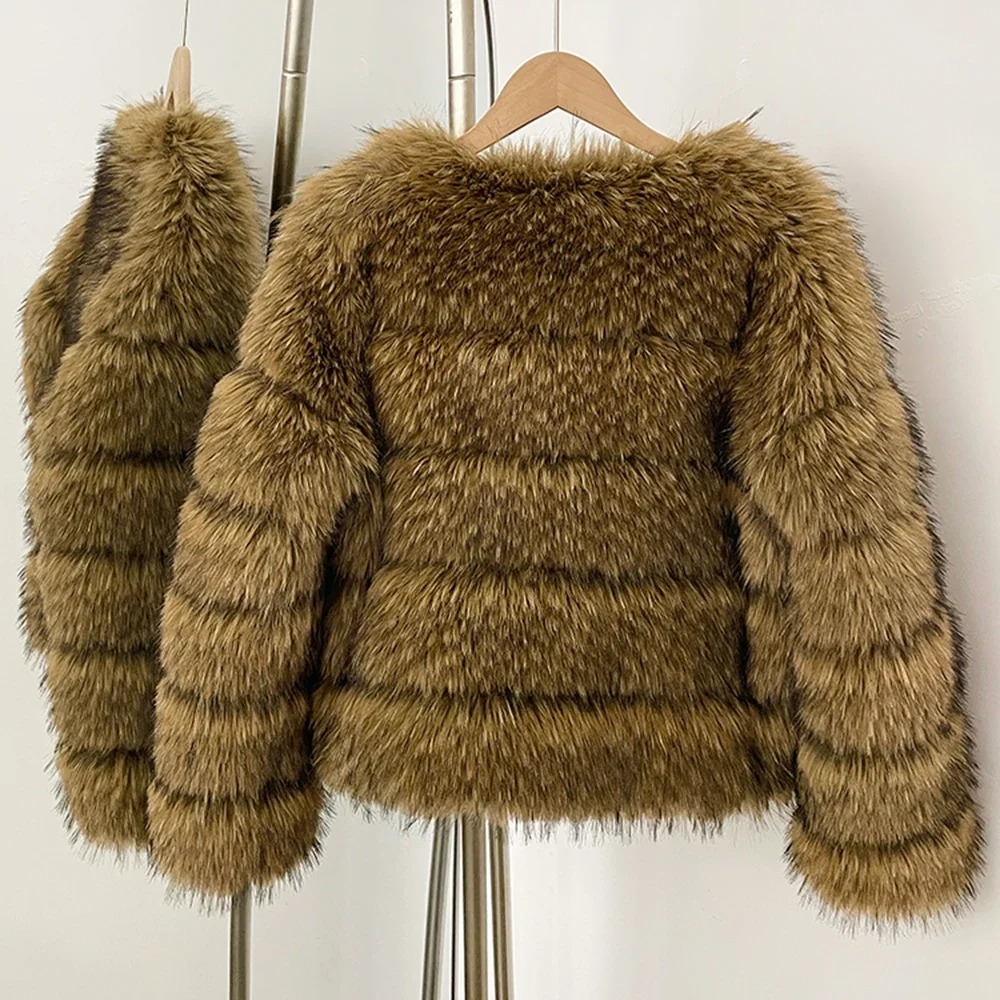 Faux Fur Coat Eco-friendly Wom - Street Fashion Store 评论和价格