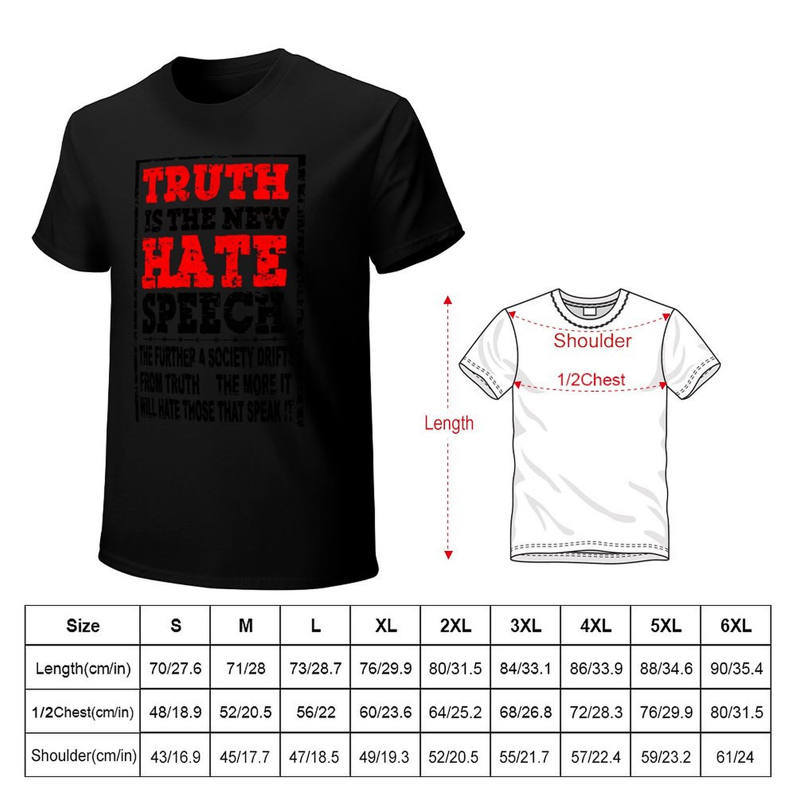 TRUTH IS THE NEW HATE SPEECH - - Street Fashion Quotes 评论和价格