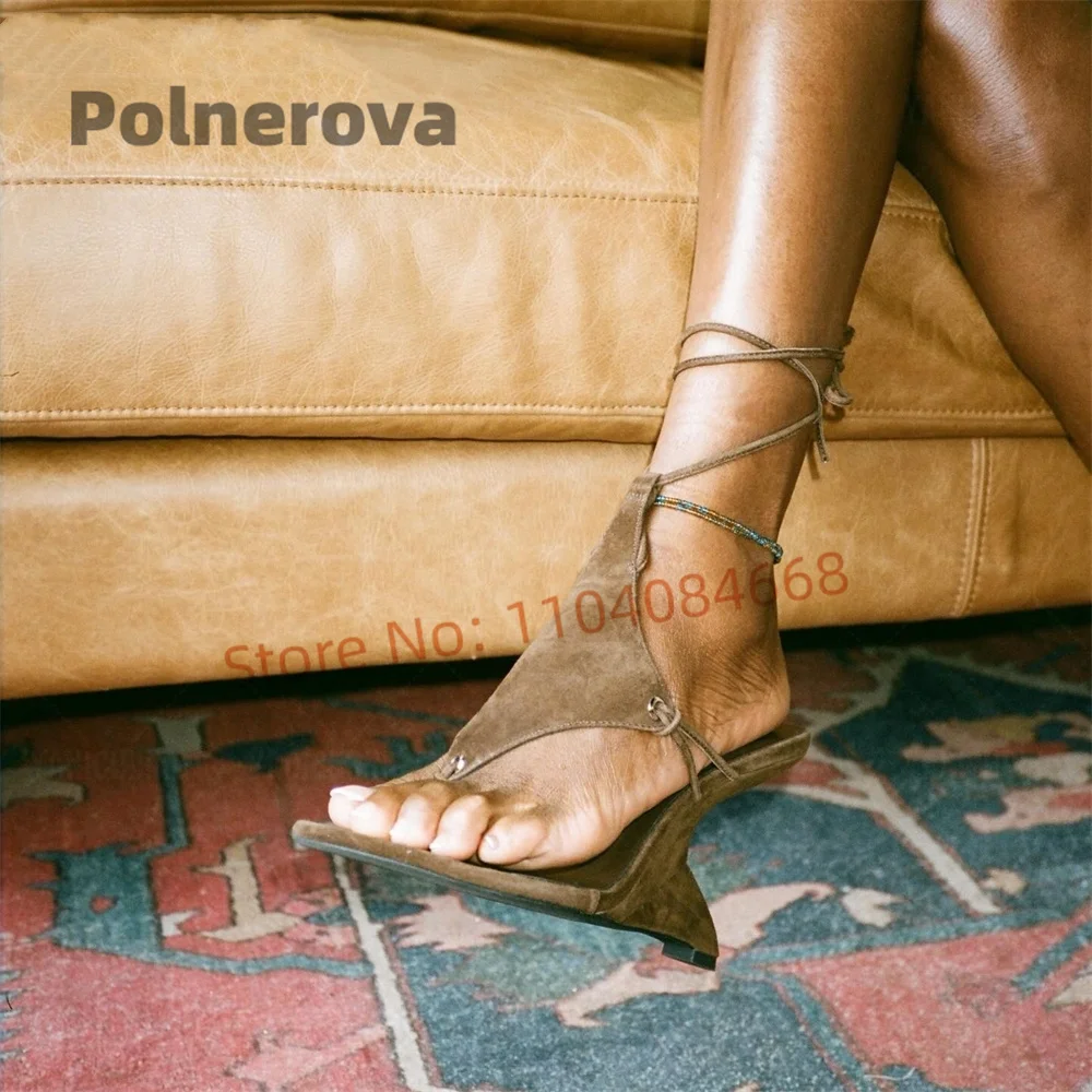 Sexy Brown Suede Sandals for W - Street Fashion Brands 评论和价格