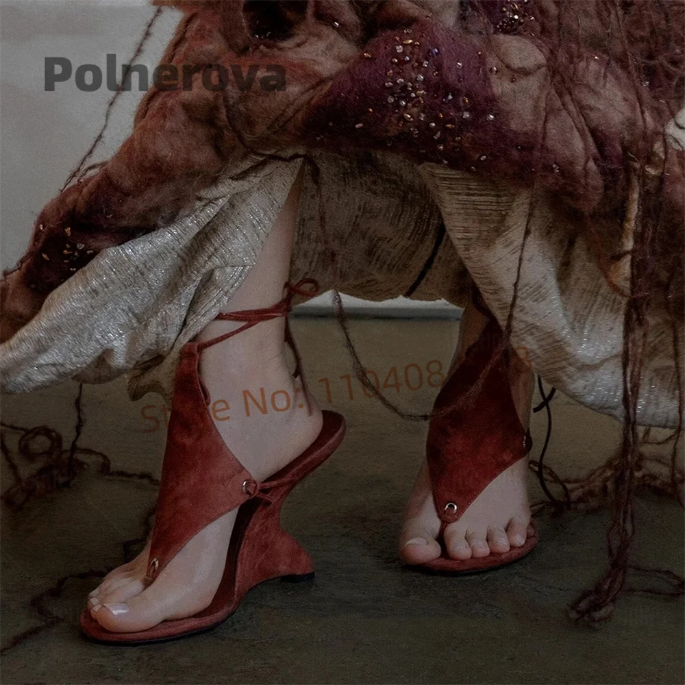 Sexy Brown Suede Sandals for W - Street Fashion Brands 评论和价格
