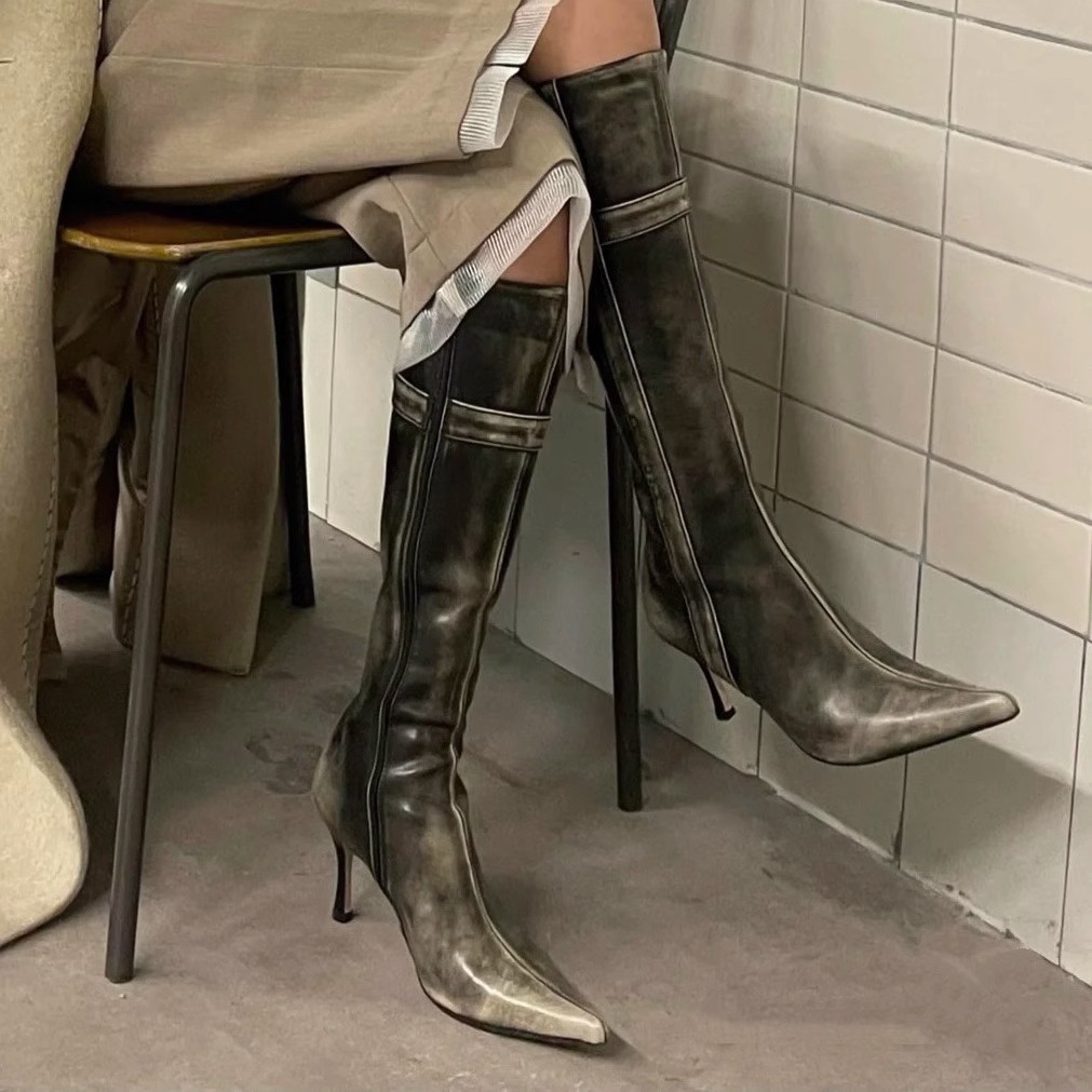 Sexy Designer Women High Boots - Street Fashion Winter 评论和价格