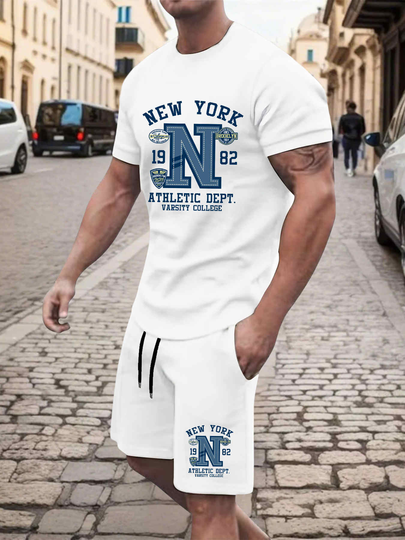 2025 New Summer Mens Set High  - Street Fashion New York 2025 评论和价格