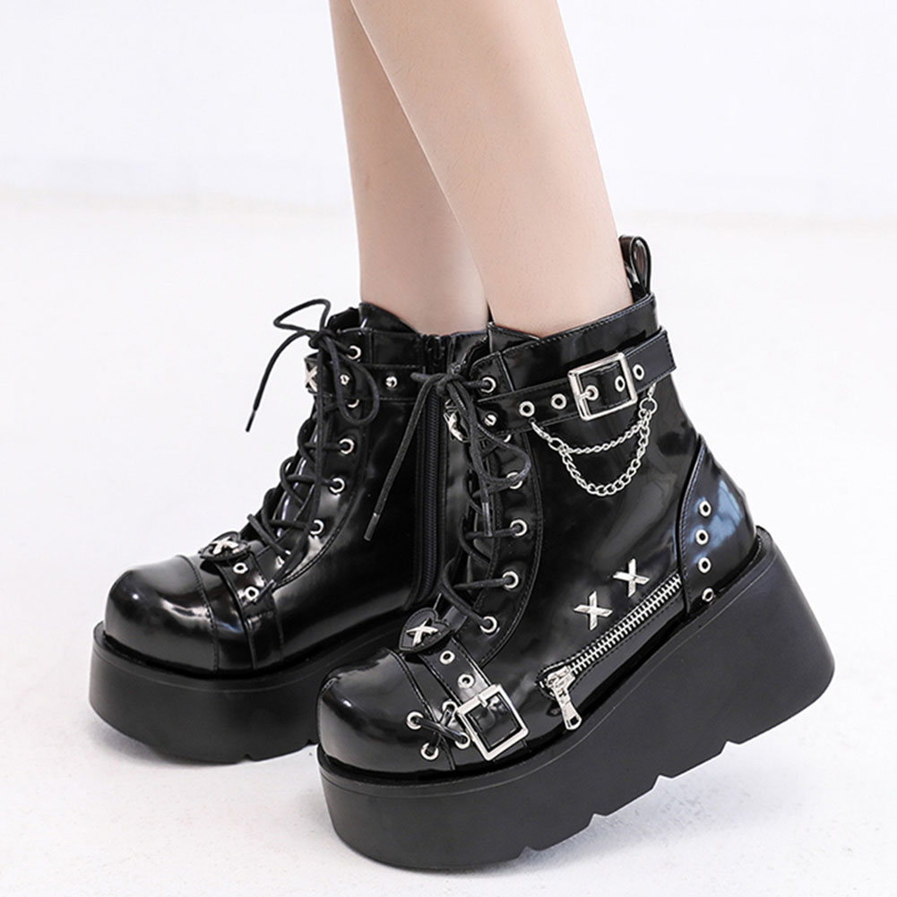 Brand New Ladies Goth Platform - Street Fashion Brands 评论和价格