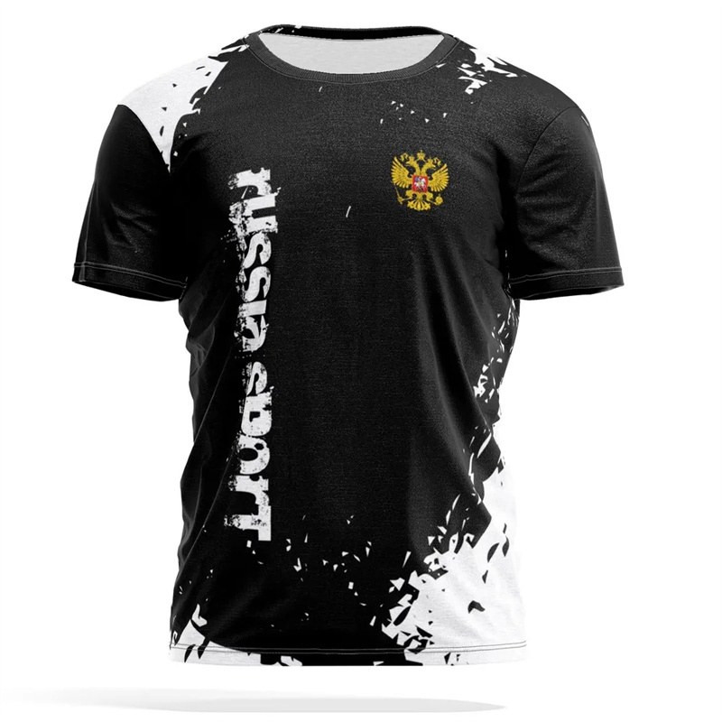 Russian National Emblem Print  - Street Fashion Essentials 评论和价格