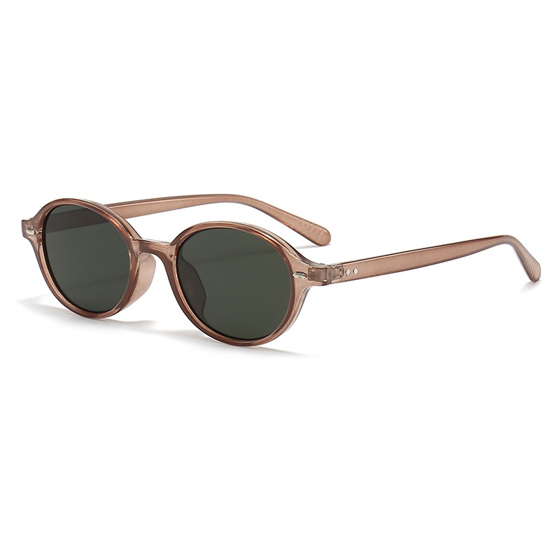 Retro Small Oval Sunglasses Wo - Street Fashion Brands 评论和价格