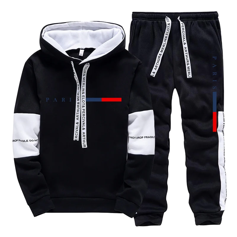 Men's Set/Hoodie/Pants Paris F - Street Fashion Men 评论和价格