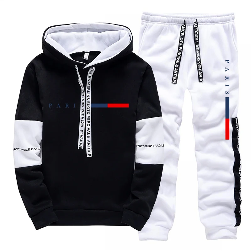 Men's Set/Hoodie/Pants Paris F - Street Fashion Men 评论和价格