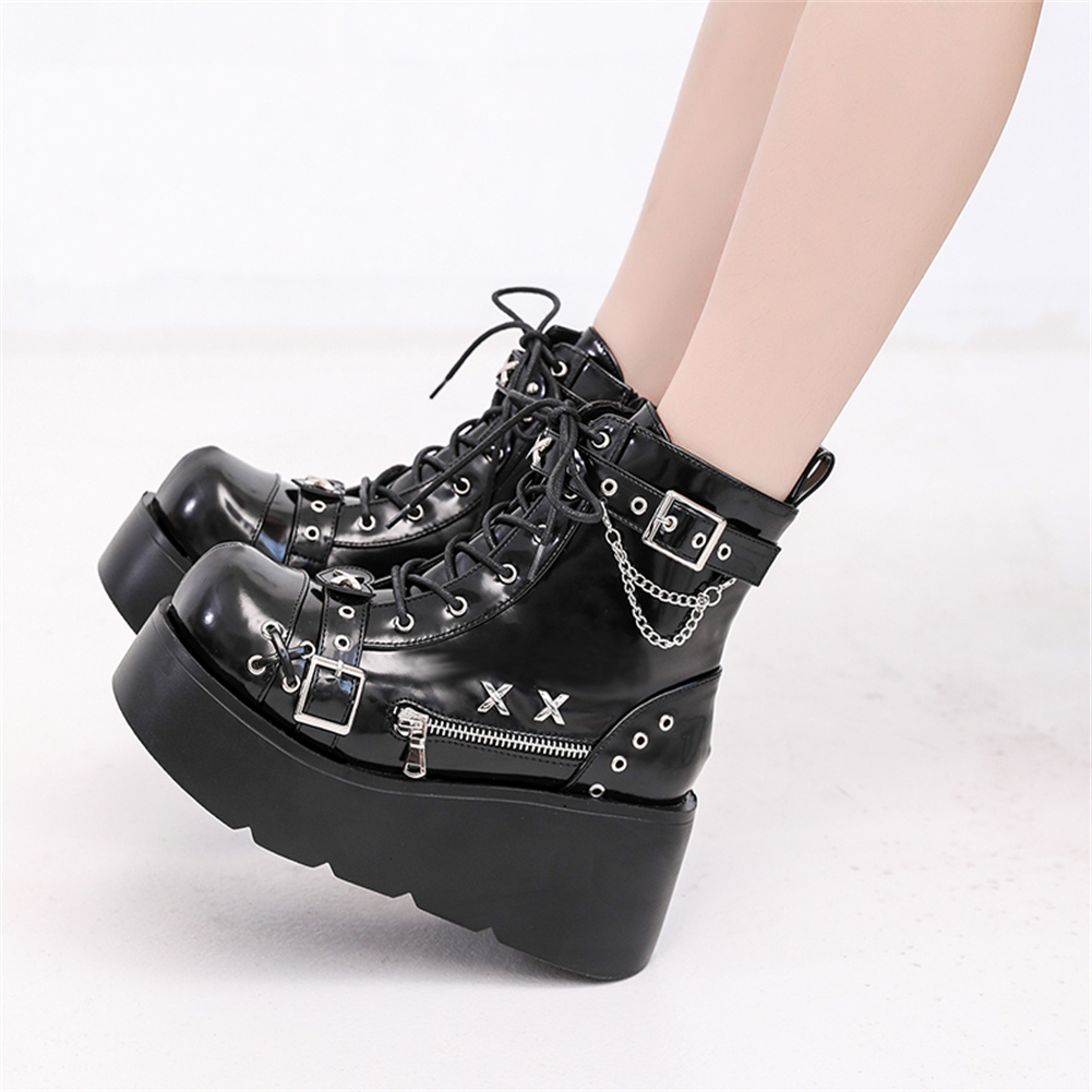 Brand New Ladies Goth Platform - Street Fashion Brands 评论和价格